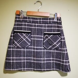 Mini plaid skirt